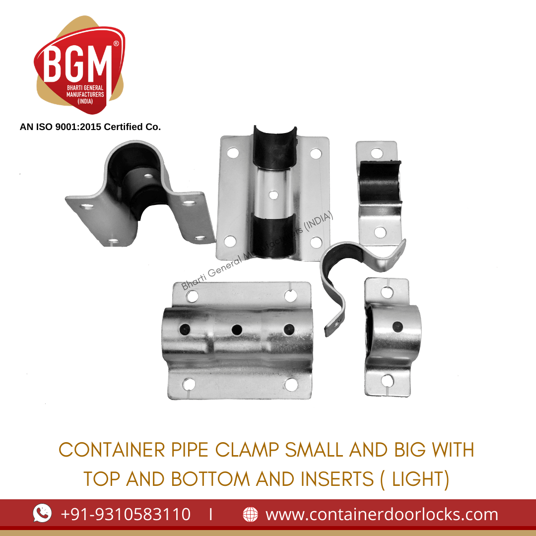 Container Pipe Clamp Small and Big with Top and Bottom and Inserts (Light)