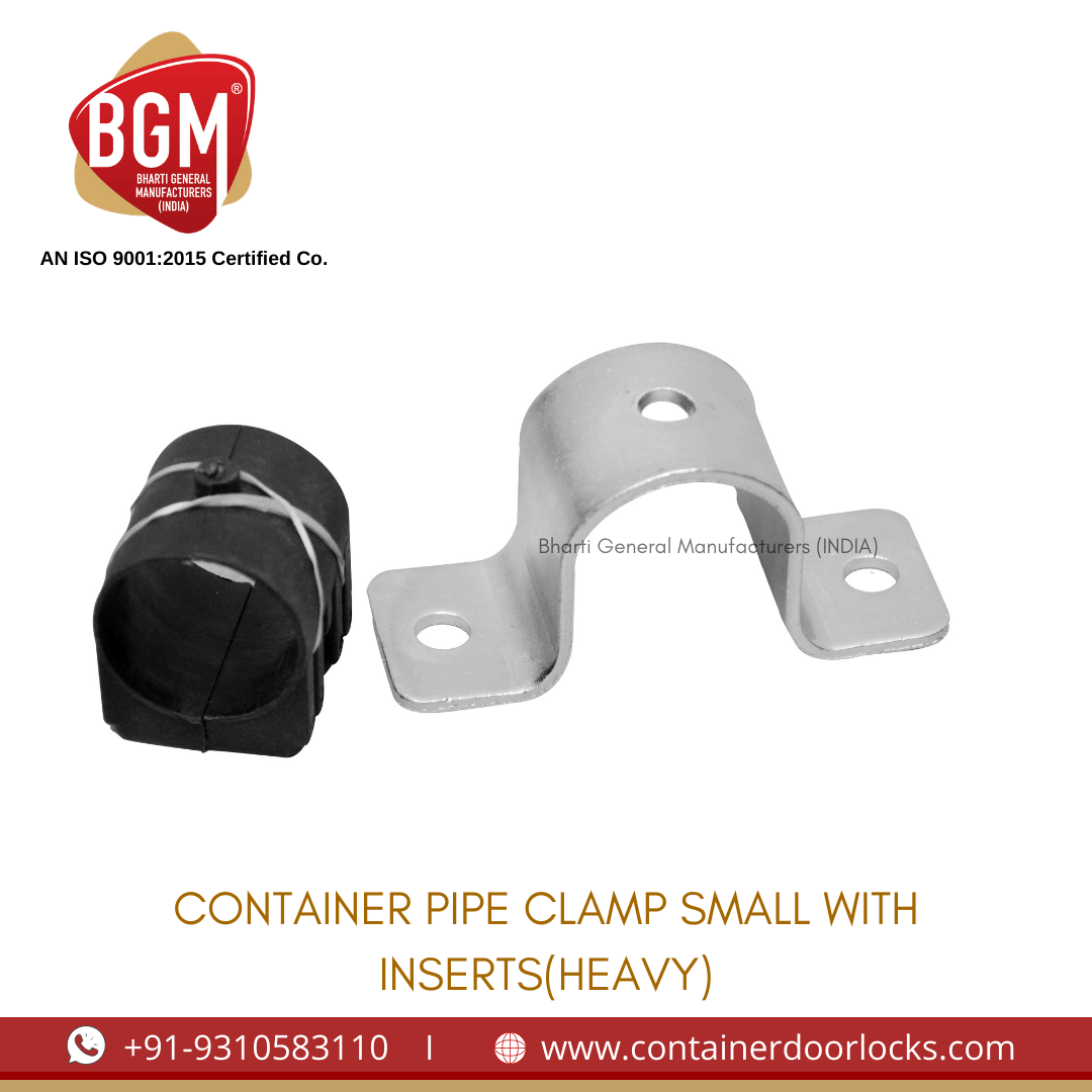 Container Pipe Clamp Small with Inserts (Heavy)